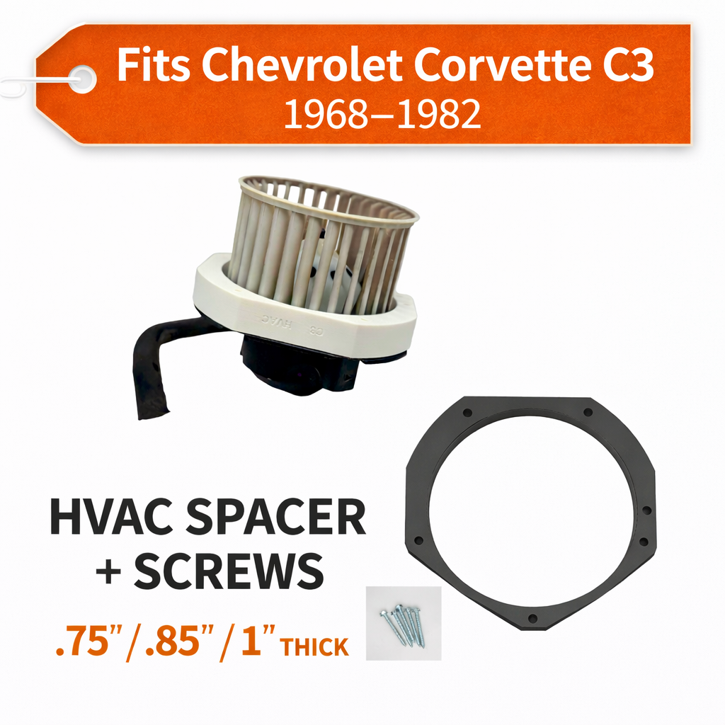 Chevrolet Corvette C3 C4 HVAC blower Spacer Adapter 1968-1982