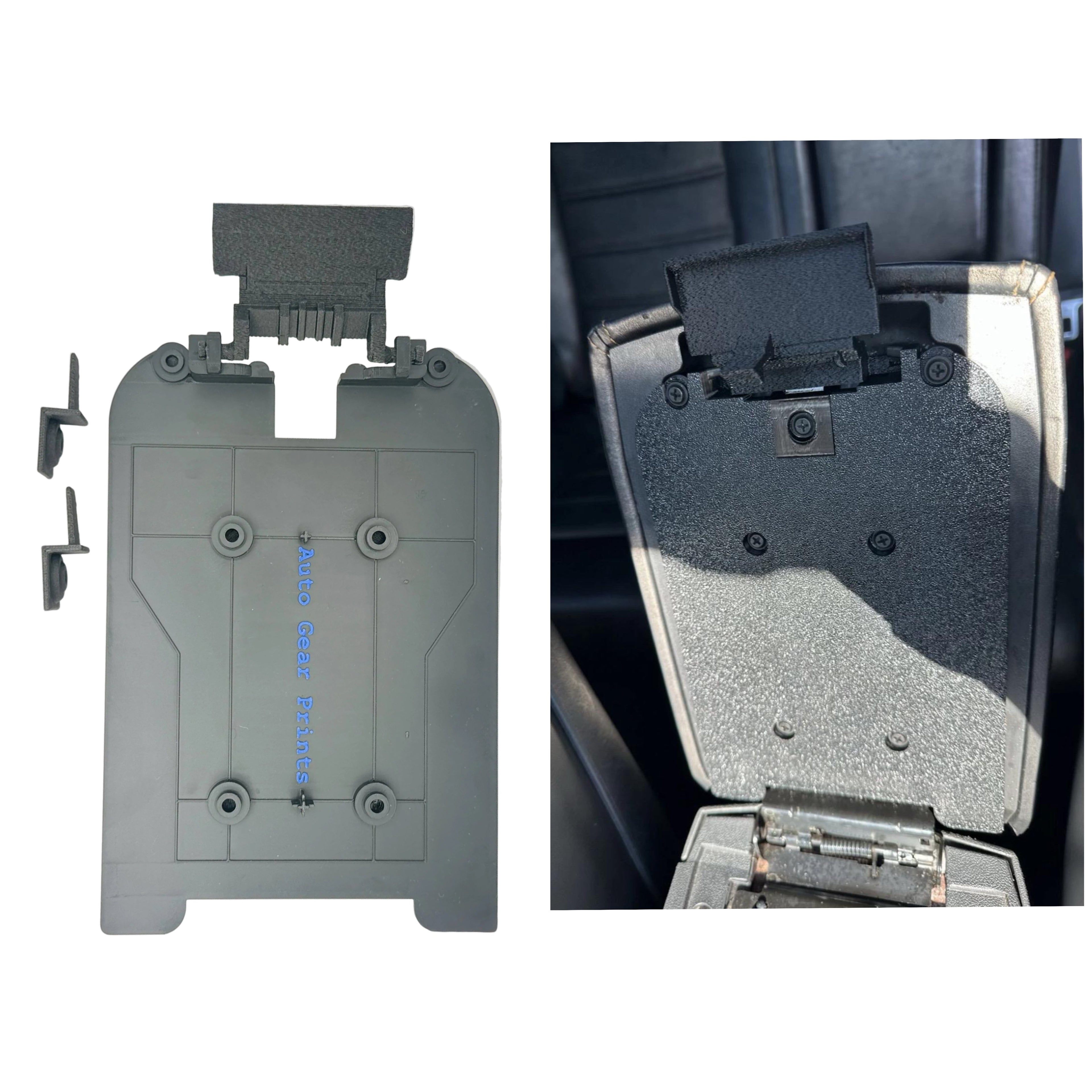 Dodge Challenger Center Console Armrest Latch / Back Plate replacement 2008-2014 (# 1QG421DBAA)