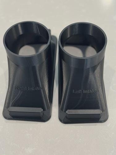 BMW E36 Non-M & M3 fog light air intakes 1992 - 1999 70mm - Reinforced ASA - hardware included