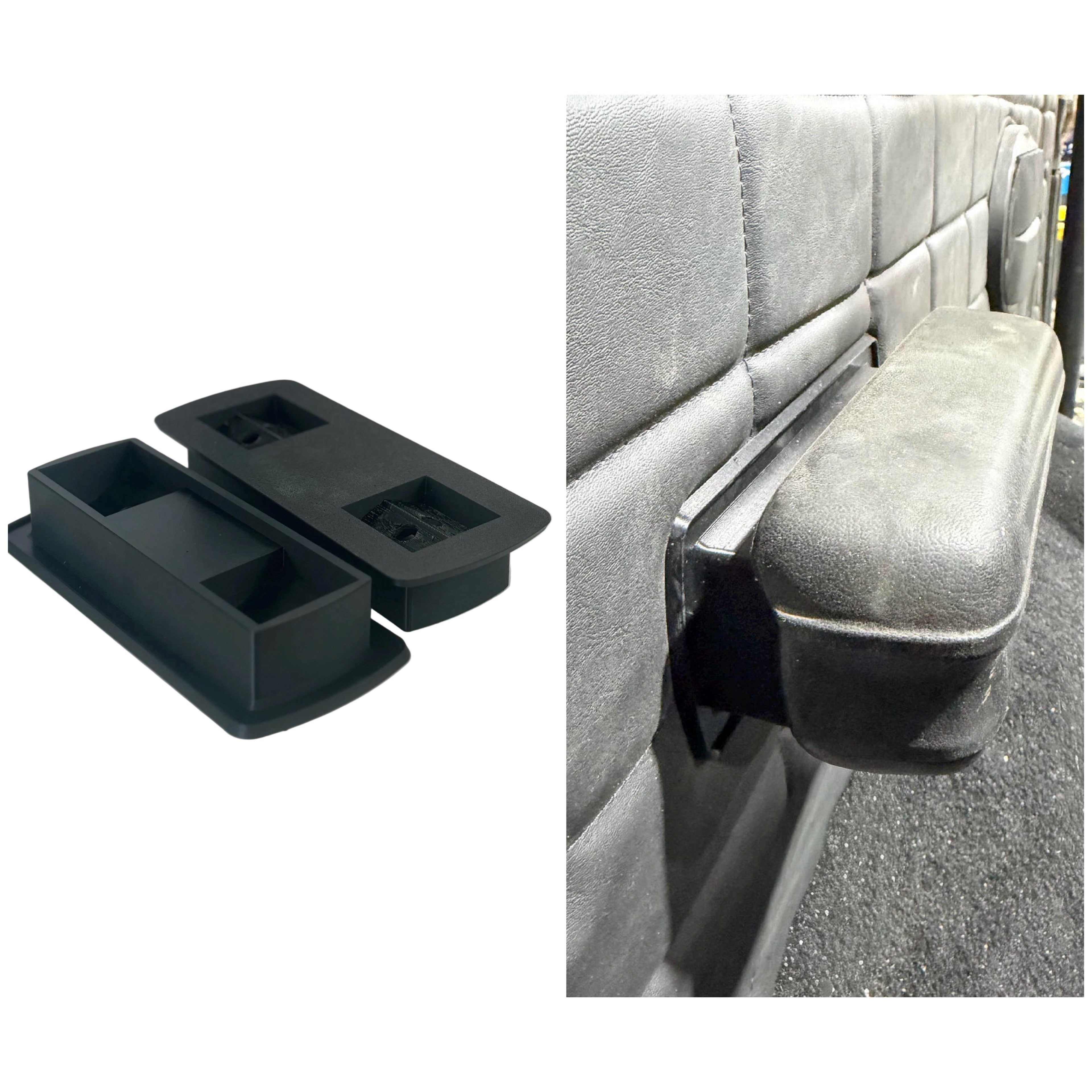 Ford Bronco - 1978 - 1979 Gen2 Rear Armrests Arm Rests Brackets Black  #D00Z-6224100