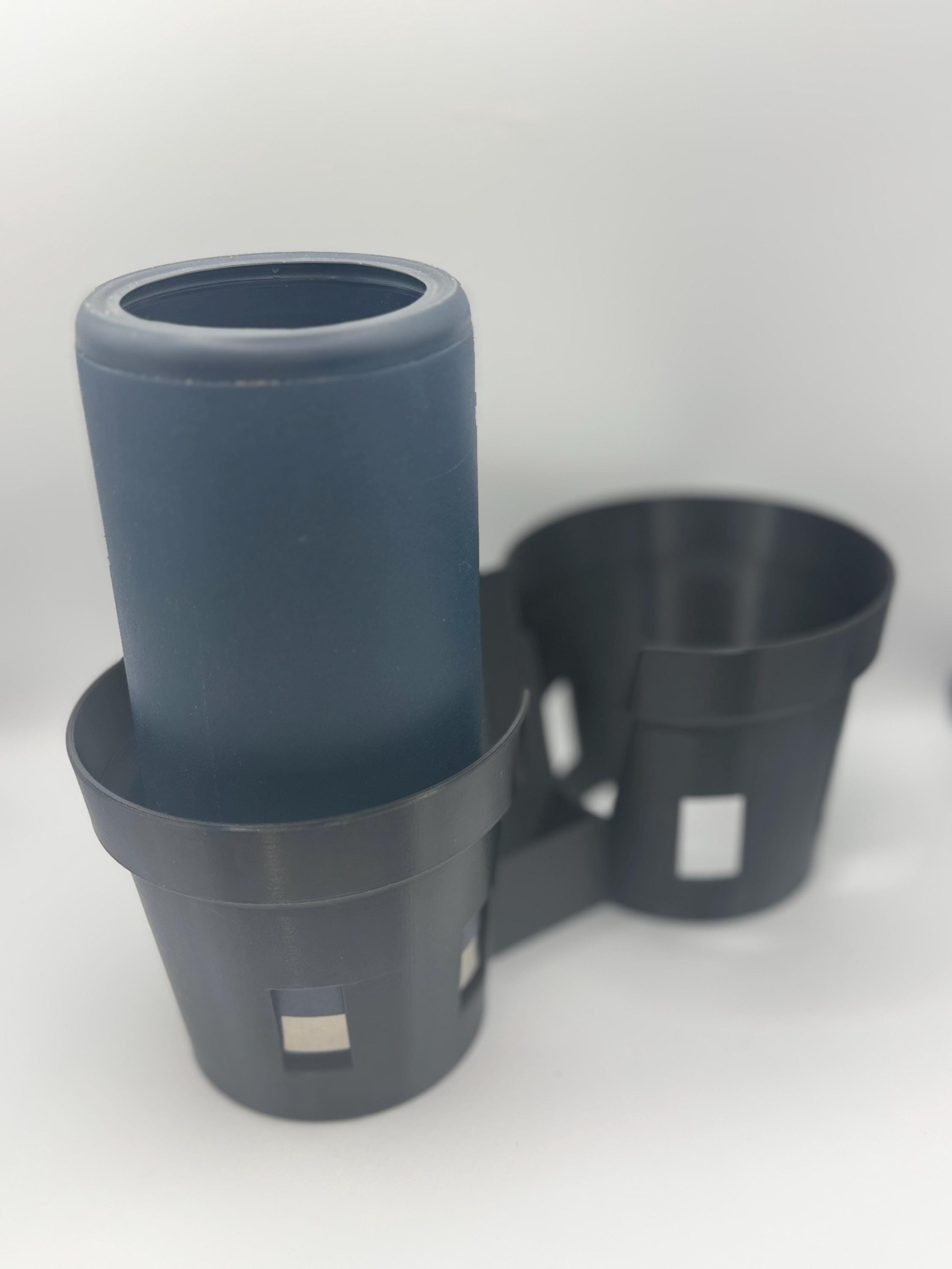 Porsche Cayenne 958 Dual Cup Holder Insert w/ Coin Pocket 2011–2018