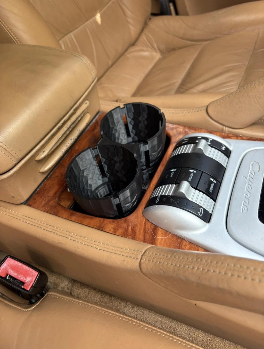 Porsche Cayenne 955 957 Dual Cup Holder Insert/Reducer 2003-2010