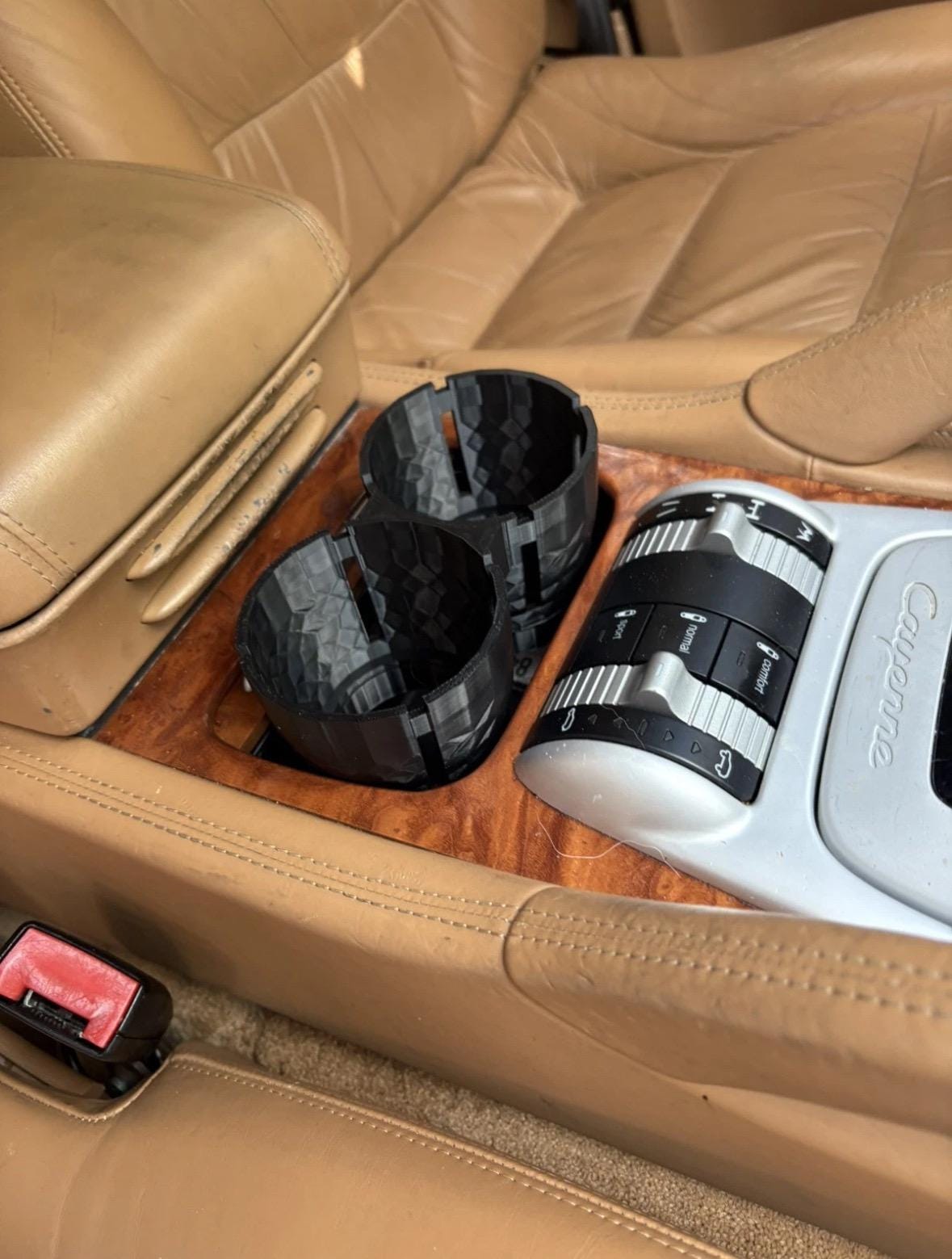 Porsche Cayenne 955 957 Dual Cup Holder Insert/Reducer 2003-2010