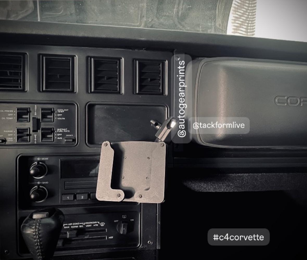 Chevrolet Corvette C4 Dashboard Phone Holder 17mm Ball (OEM-like) 1984 - 1989