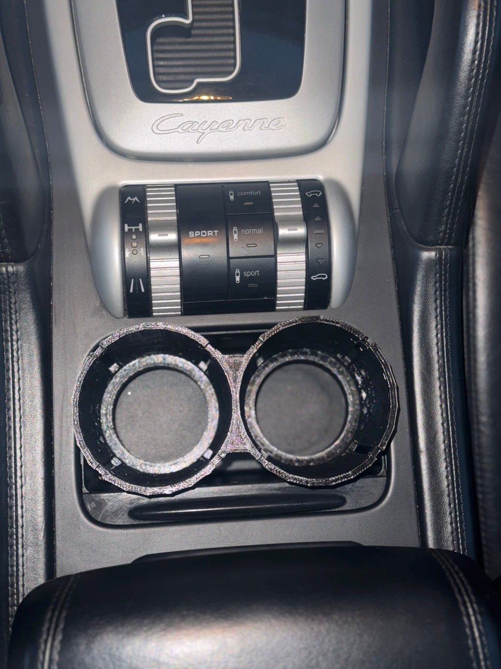 Porsche Cayenne 955 957 Dual Cup Holder Insert/Reducer 2003-2010