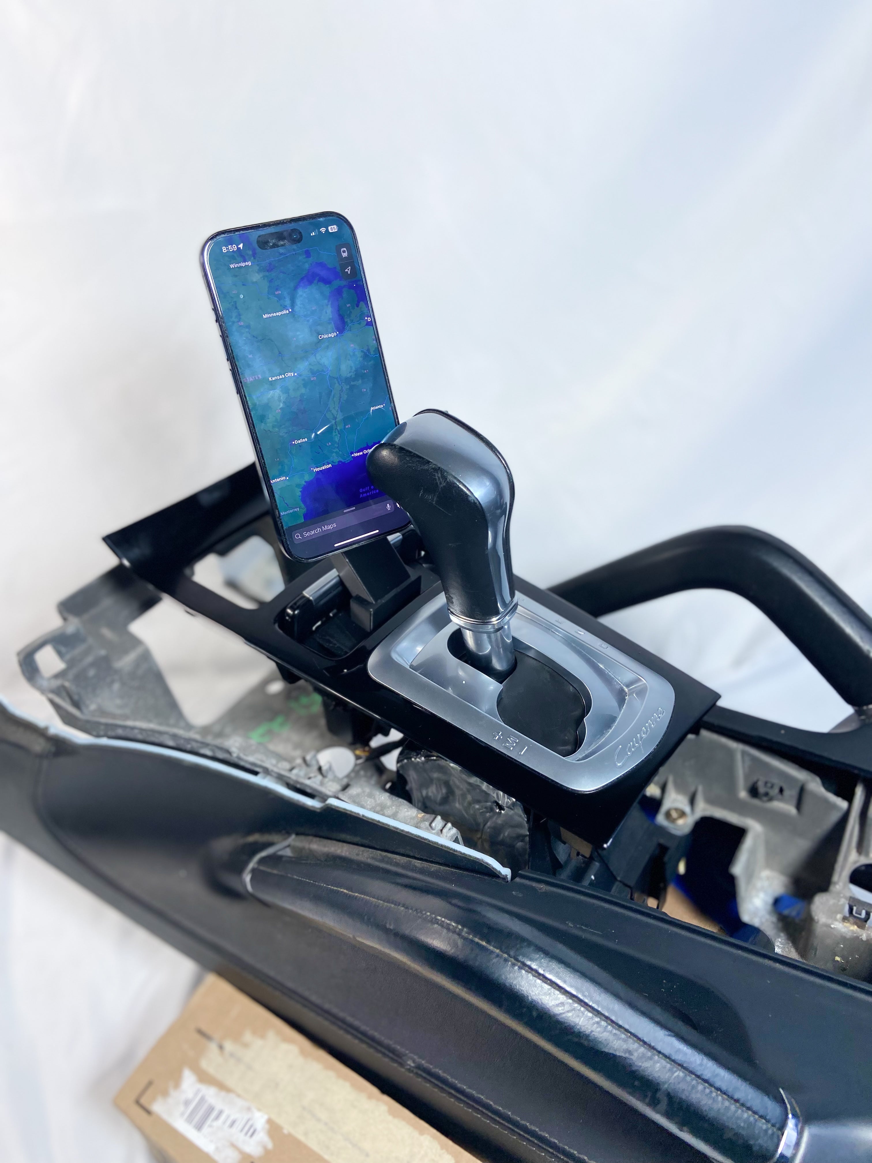 Porsche Cayenne 958 - 2011-2014 - Ash Tray Phone Mount – Replaces Ashtray - 17mm ball