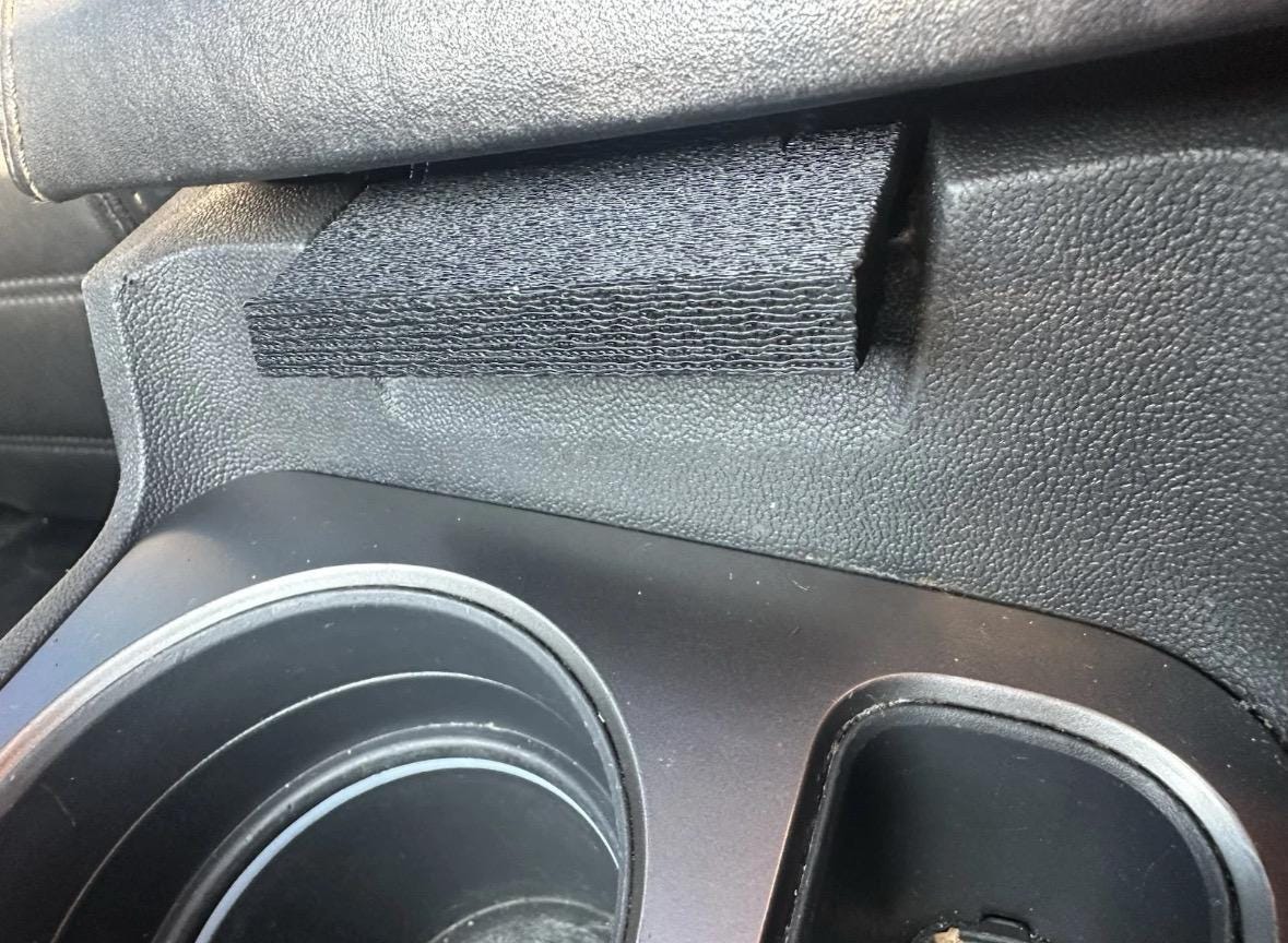 Dodge Challenger 2008 - 2014 - Center Console Back Plate (Mopar# 1QG421DBAA) reinforced better than OEM