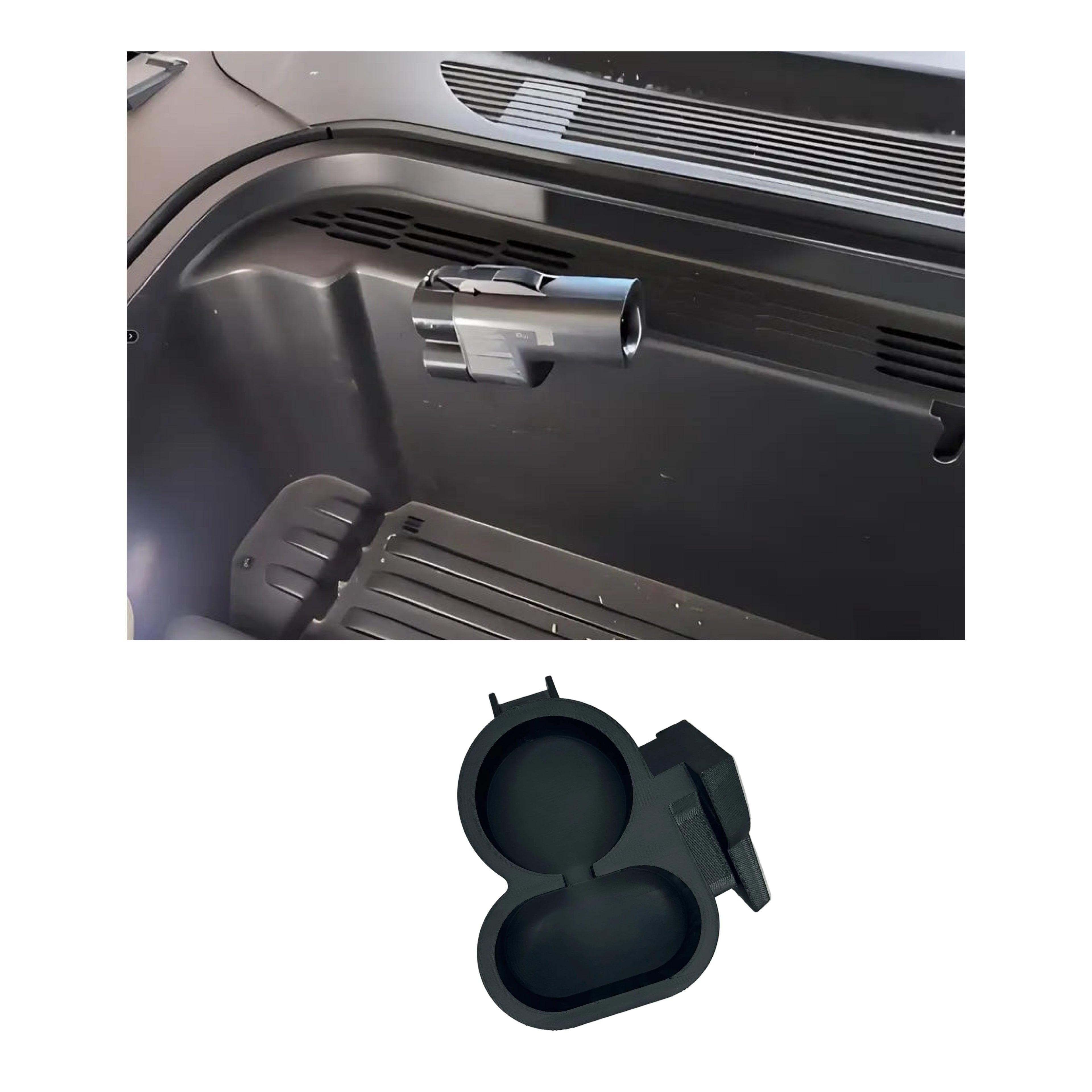 Ford Mustang Mach-E NACS Adapter Charger Holder 2023–2024 Frunk-Mounted Mod