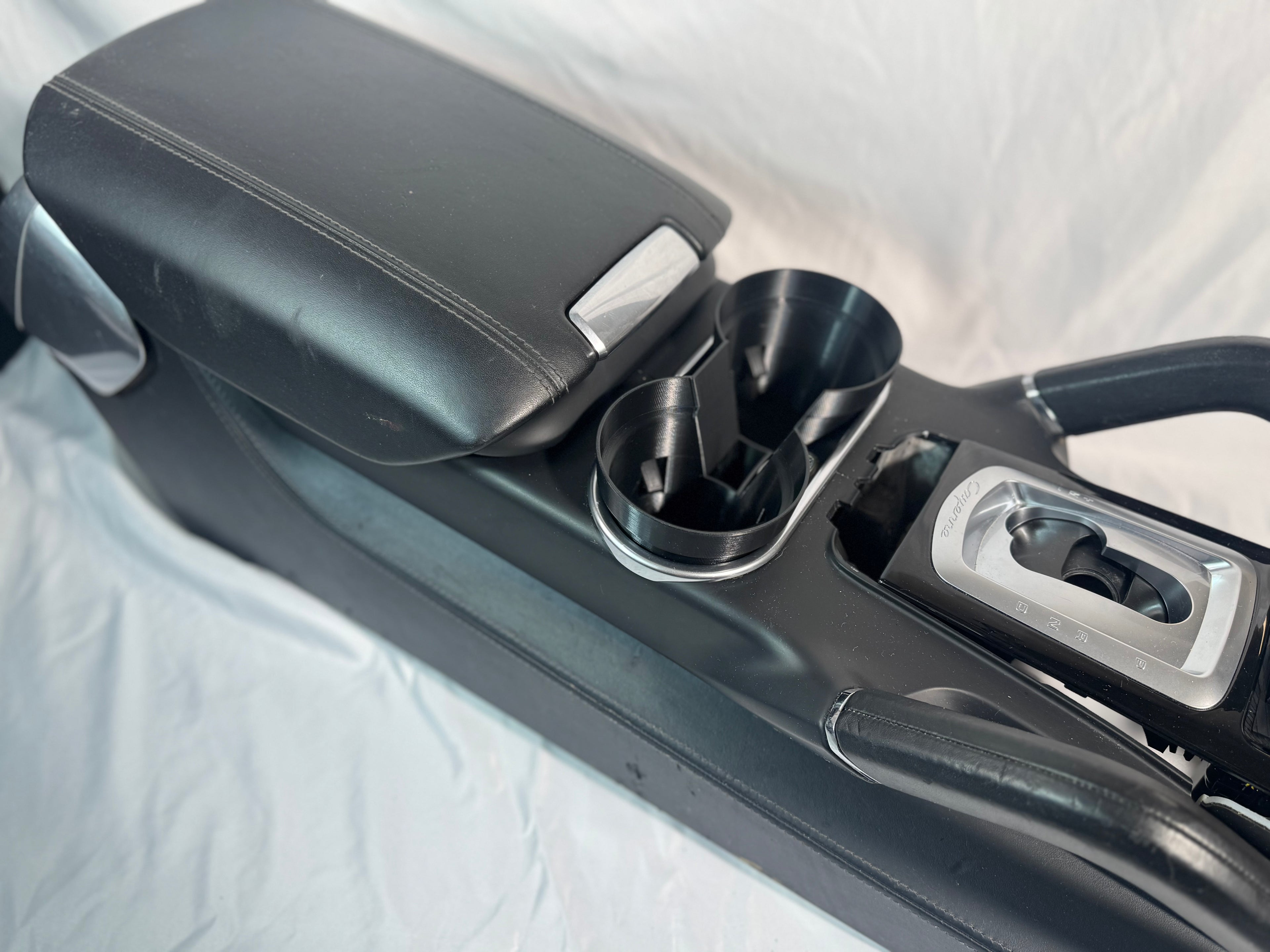 Porsche Cayenne 958 Dual Cup Holder Insert w/ Coin Pocket 2011–2018