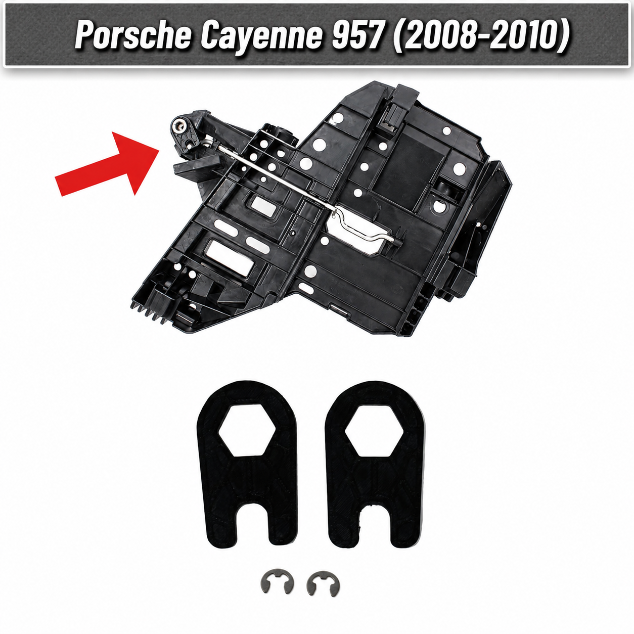 Porsche Cayenne 957 Headlight Mount Lock Tab Replacement 2008-2010