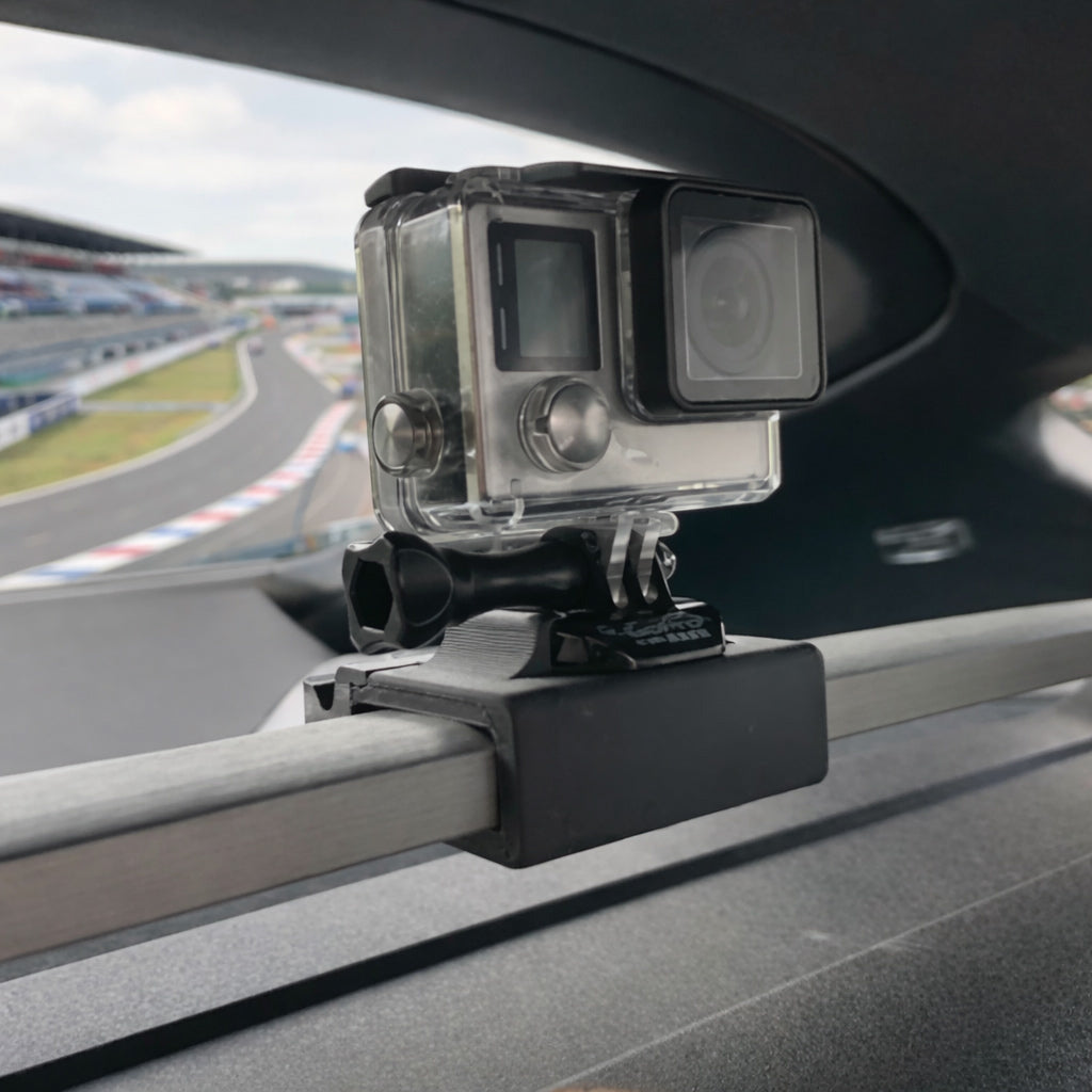 Porsche 718 Cayman Boxster 982 Camera Mount Crossbar Clamp | 2017-2025 Track Day POV