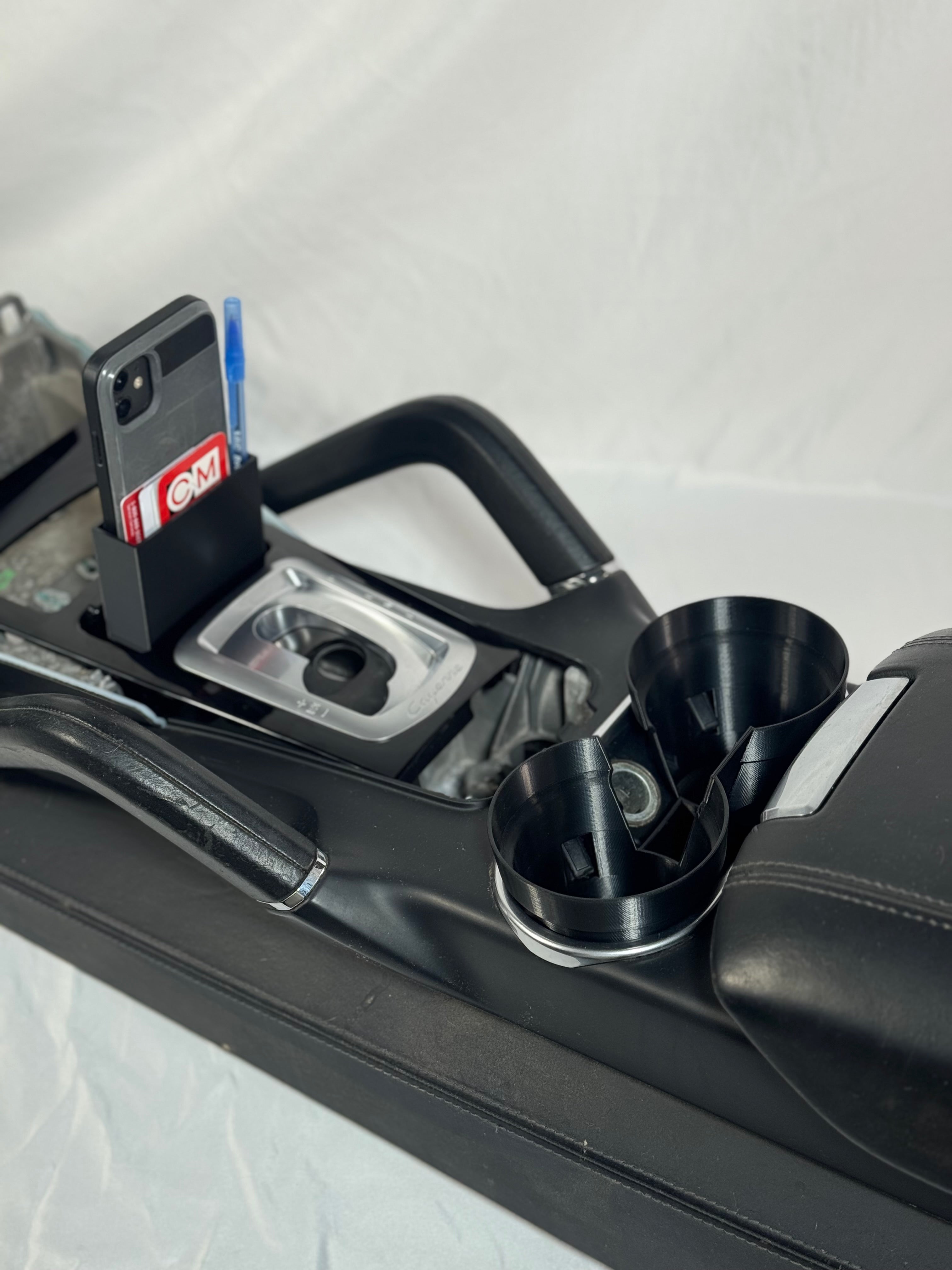 Porsche Cayenne 958 (2011–2018) Ash Tray Cubby – Replaces OEM Ashtray – Small Storage Insert