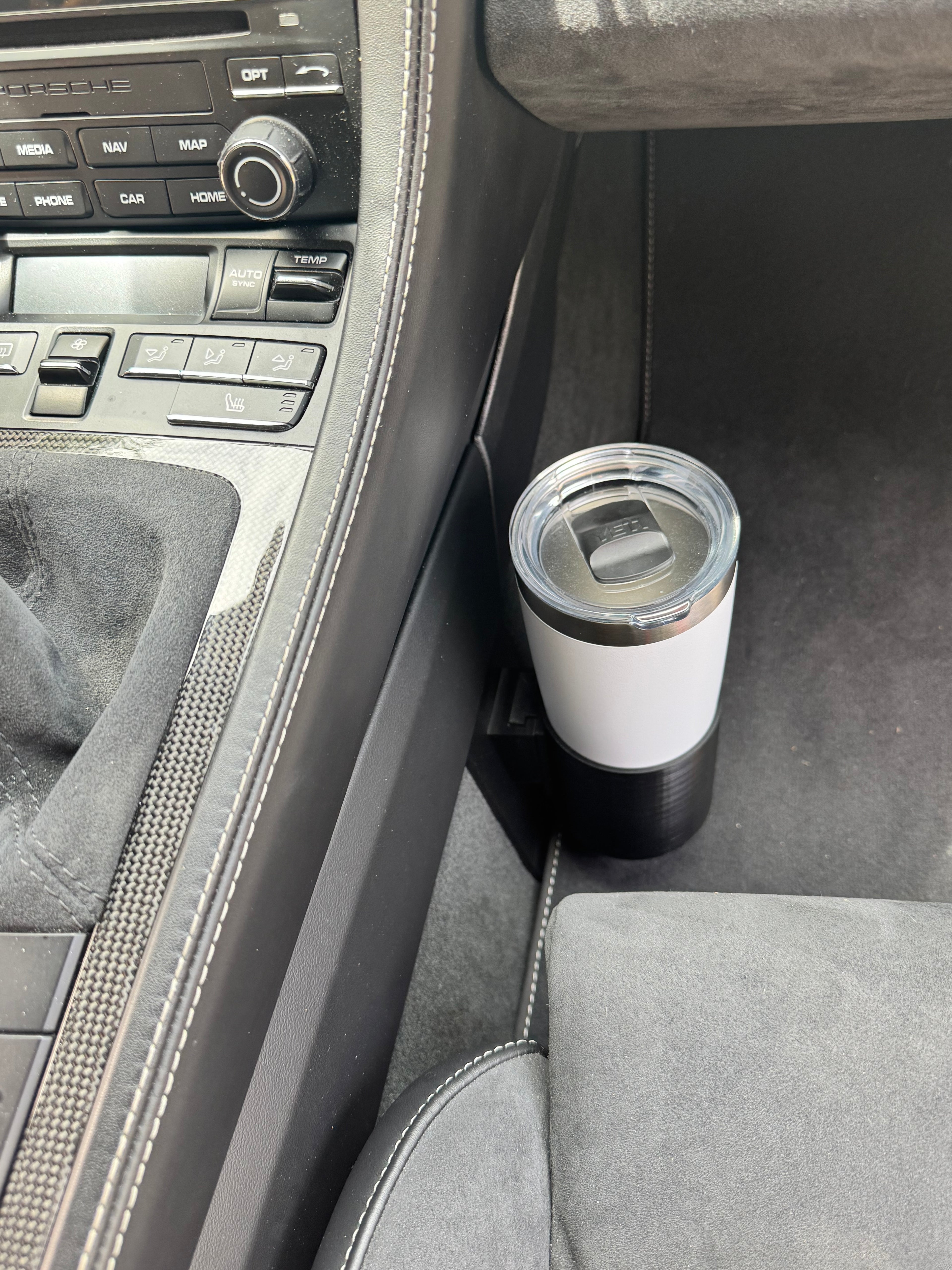 Porsche 718 Porsche Cayman / Boxster 718 (2017–2025) 85mm Cup Holder Insert – Floor Mounted Tumbler & CupHolder