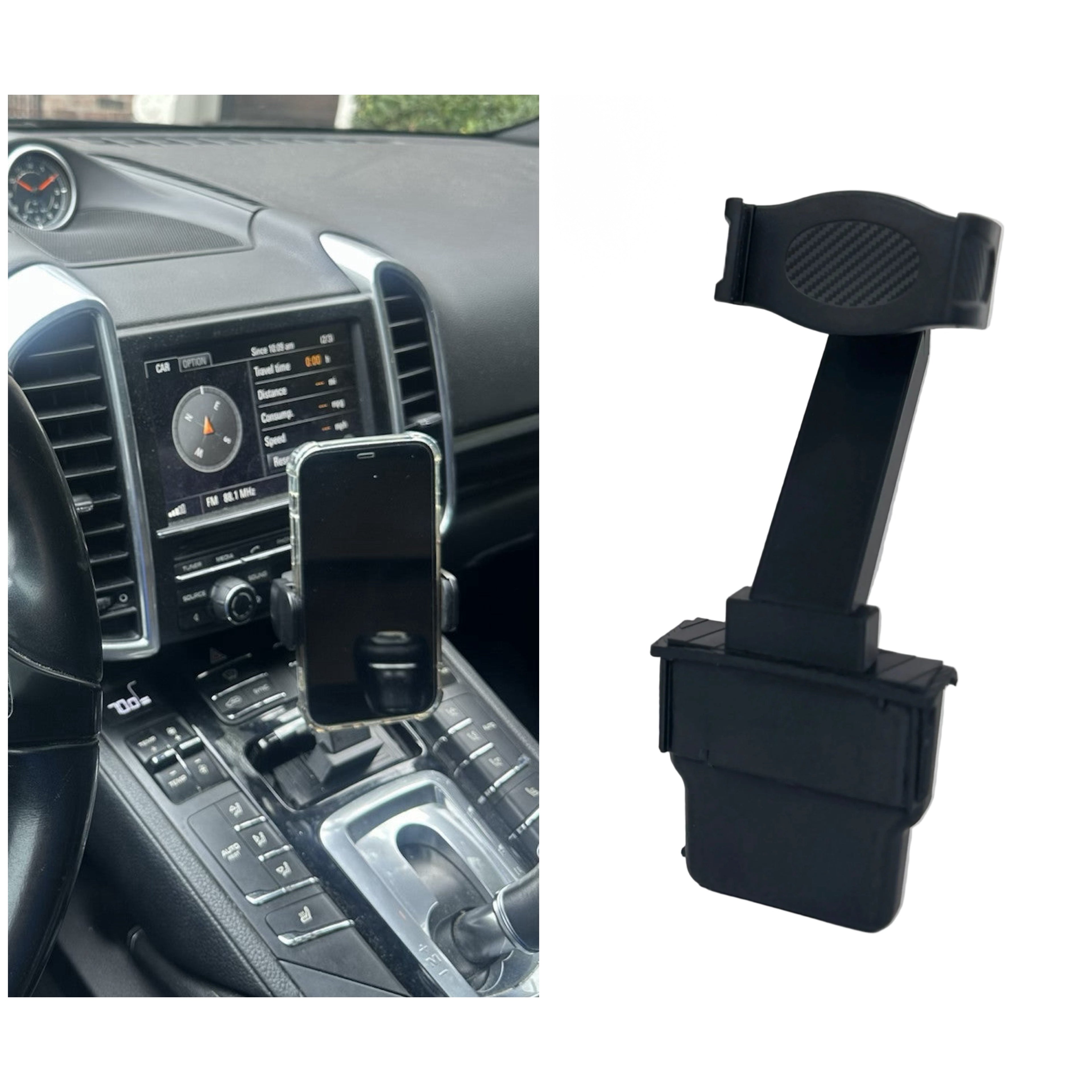 Porsche Cayenne 958 - 2011-2014 - Ash Tray Phone Mount – Replaces Ashtray - 17mm ball