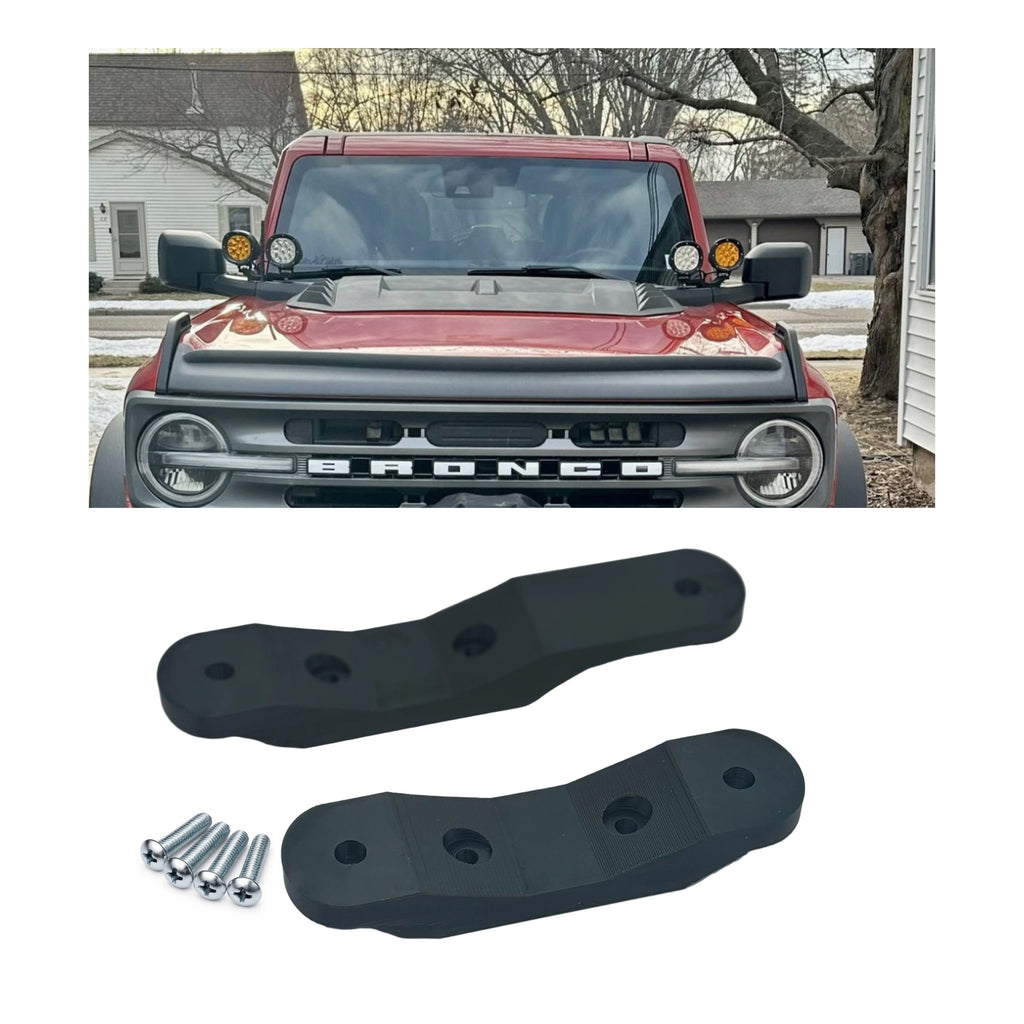 Ford Bronco 2021-2026 Gen 6 LED Dual Ditch Mounts Brackets - A Pillar  - Hardware Included