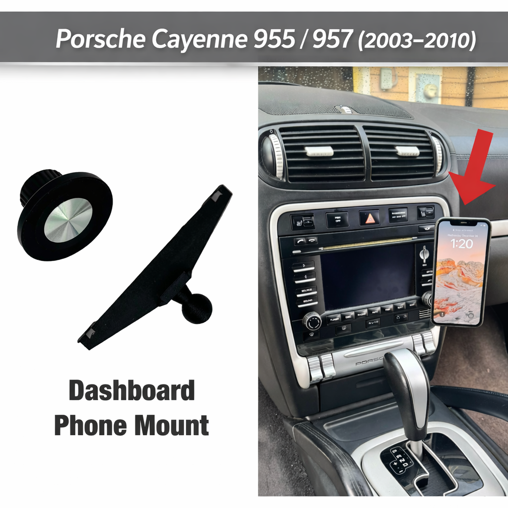 Porsche Cayenne 955 957 Dash Radio Phone Mount 2003–2010 - Magnet Mount