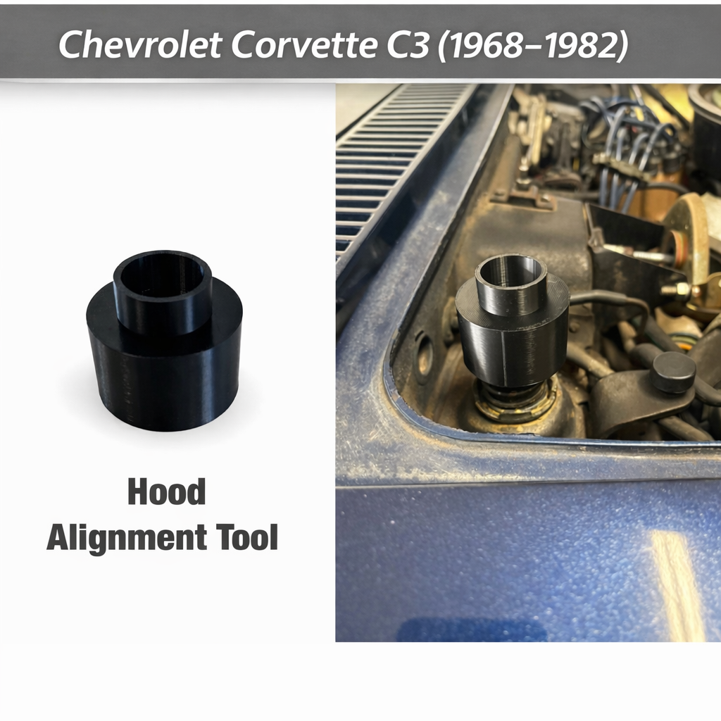 Chevrolet Corvette C2 C3 (1960 - 1976) Hood Alignment Tool - fix hood gap