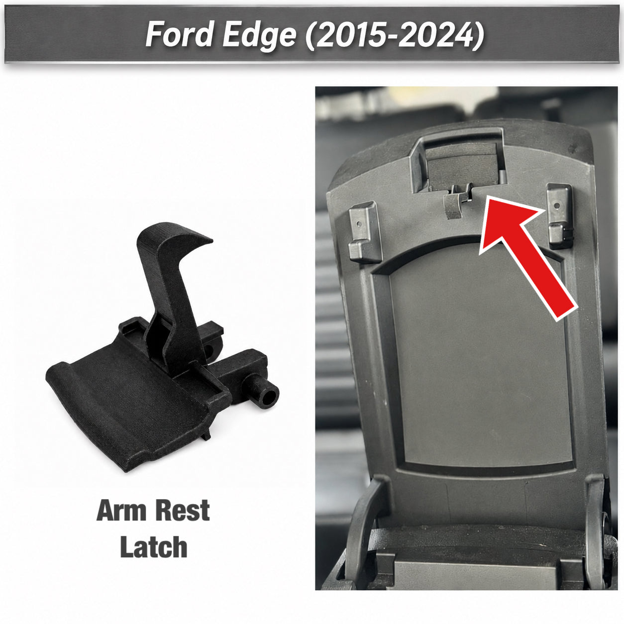 Ford Edge (2015–2024) Center Console Armrest Latch Replacement (FT4Z-5806024AD)