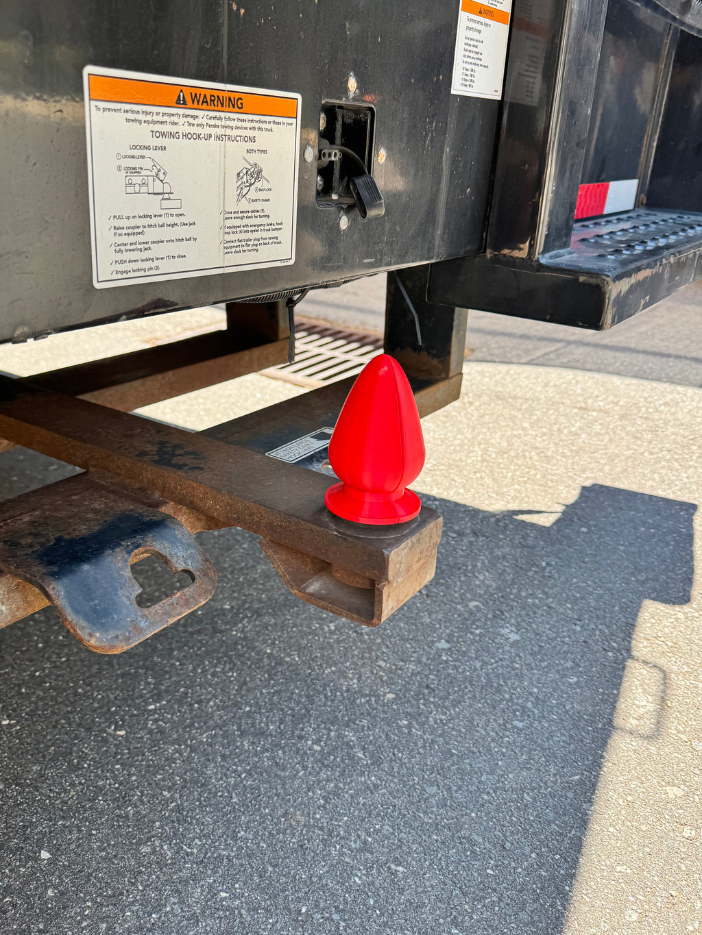 Butt Plug Trailer Hitch Ball Magnetic Cover - for 60mm Ball - Funny- Gag Gift for Truck