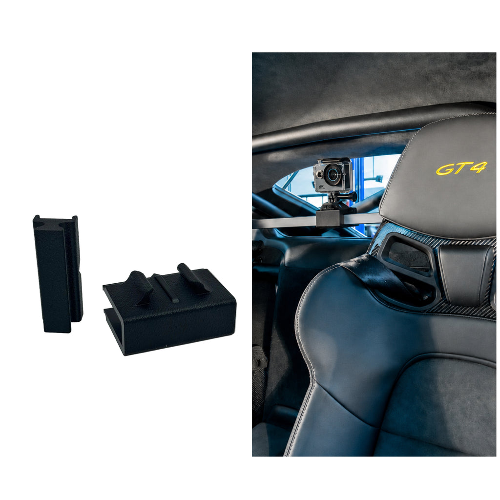 Porsche 718 Cayman Boxster 981 982 Camera Mount Crossbar Clamp | 2012-2025 Track Day POV