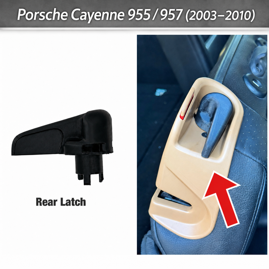Porsche Cayenne 955 957 Rear Seat Folding Release Latch Replacement (2003–2010)