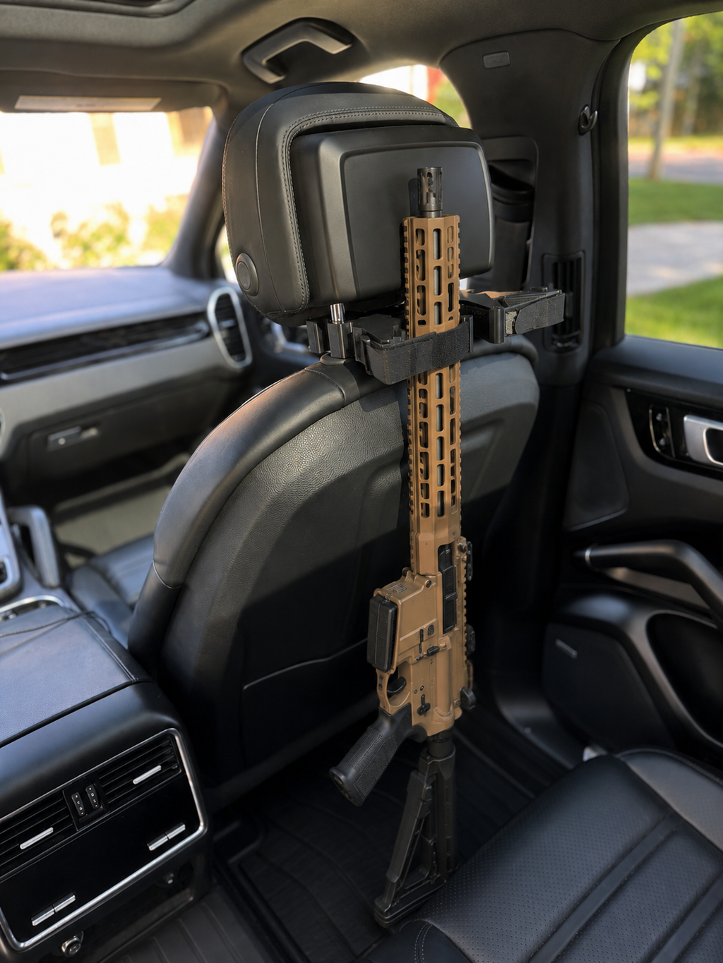 Truck & SUV Headrest Gun Rack – Rifle & Shotgun Seat Back Storage Holder