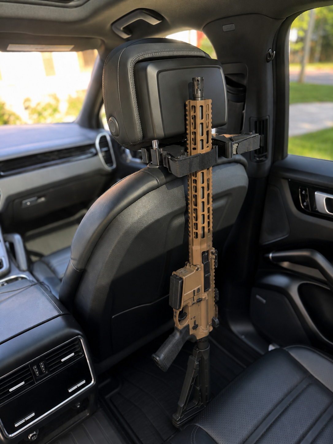 Truck & SUV Headrest Gun Rack – Rifle & Shotgun Seat Back Storage Holder