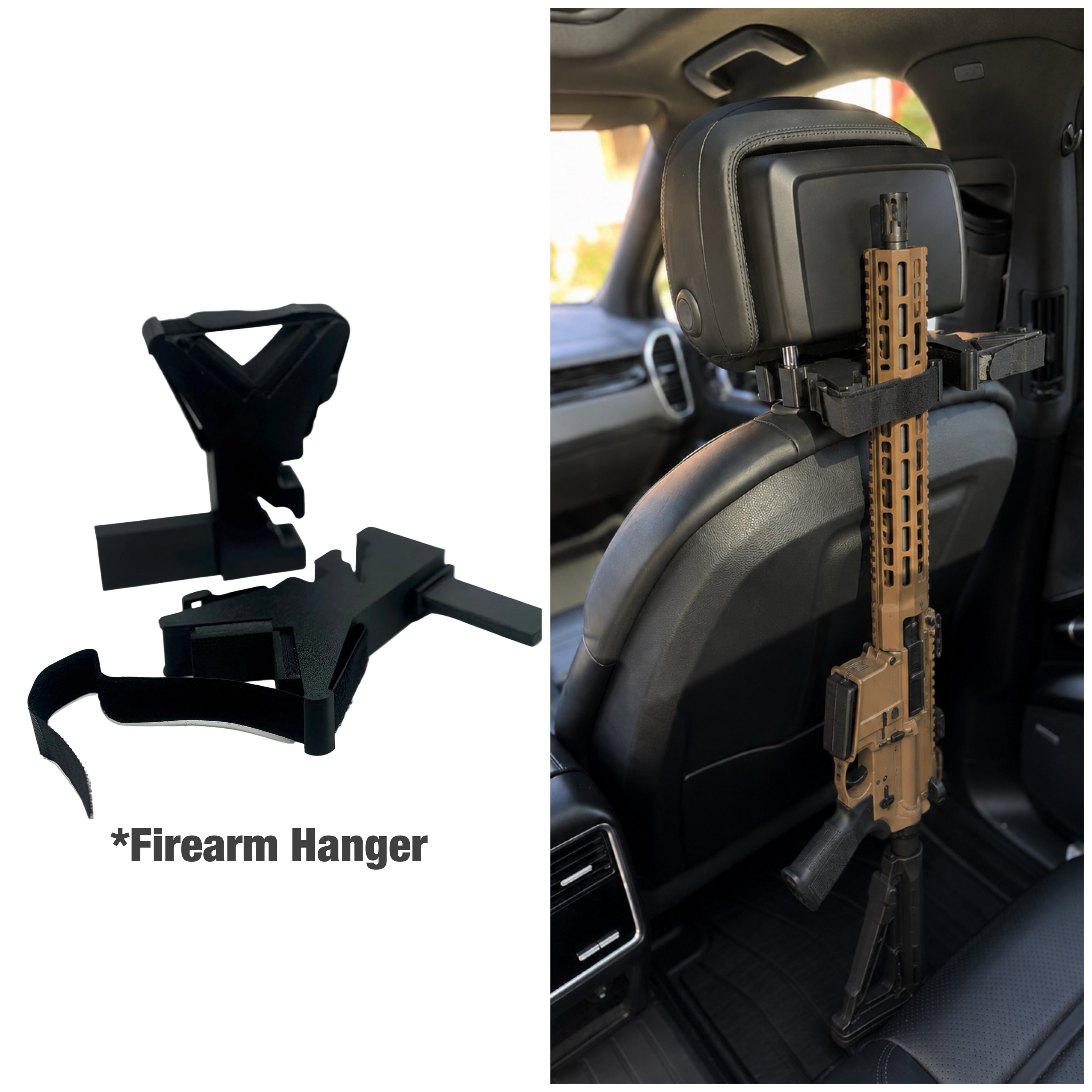 Truck & SUV Headrest Gun Rack – Rifle & Shotgun Seat Back Storage Holder