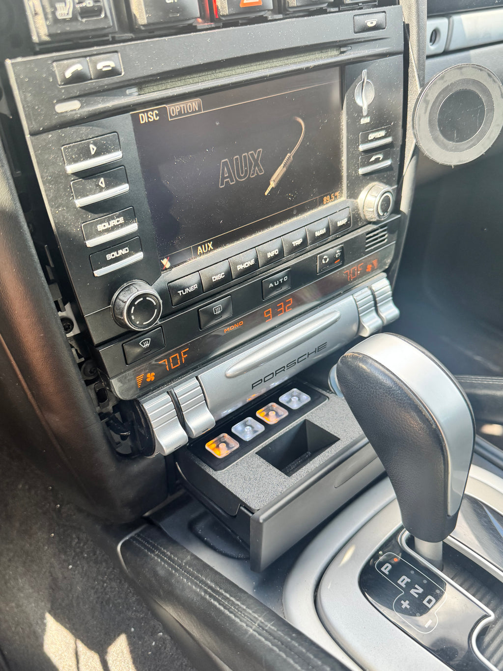 Porsche Cayenne 955 957 (2003–2010) Ashtray Retrofit for Mictuning 4-Gang Switch Panel