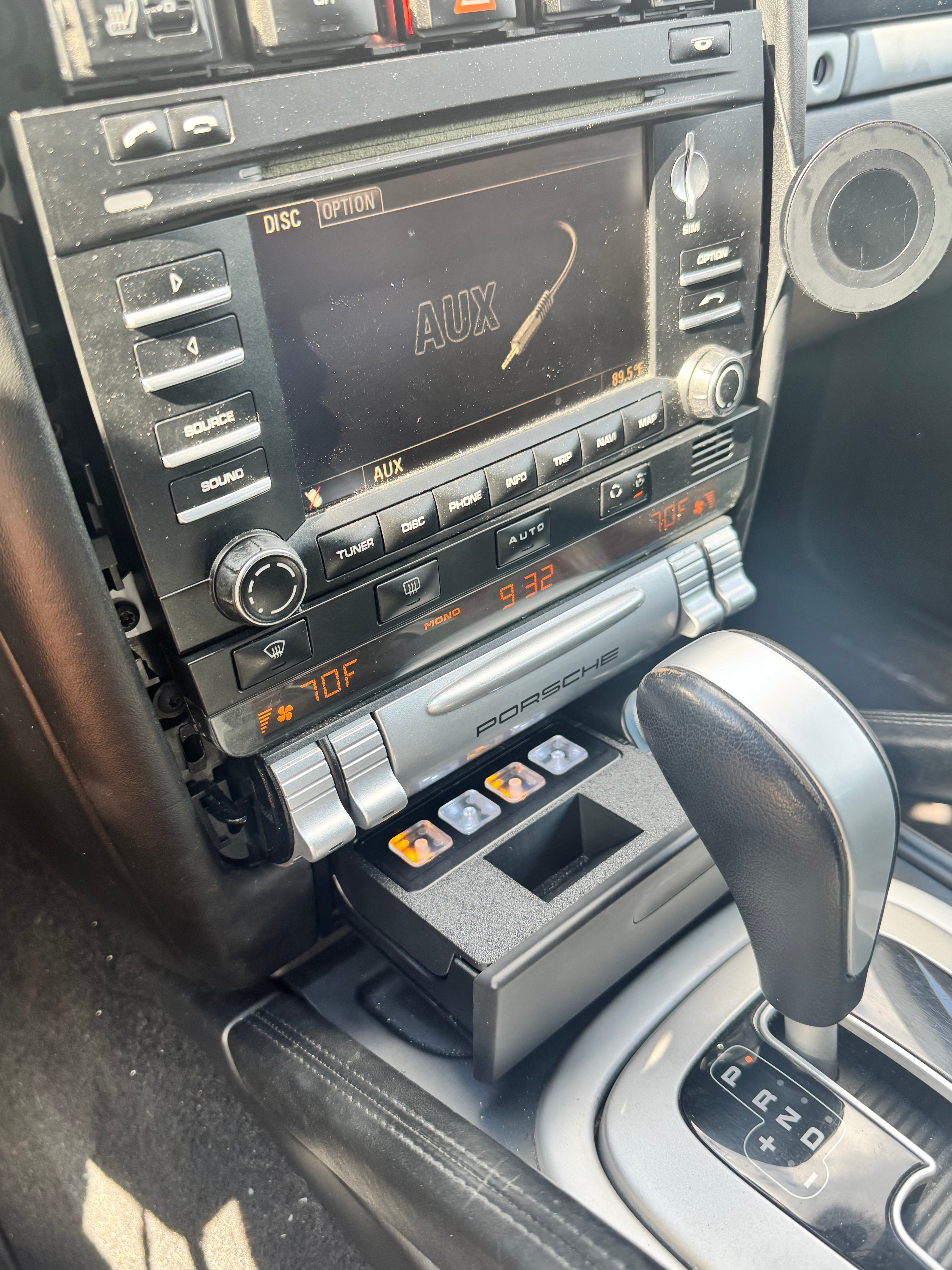 Porsche Cayenne 955 957 (2003–2010) Ashtray Retrofit for Mictuning 4-Gang Switch Panel