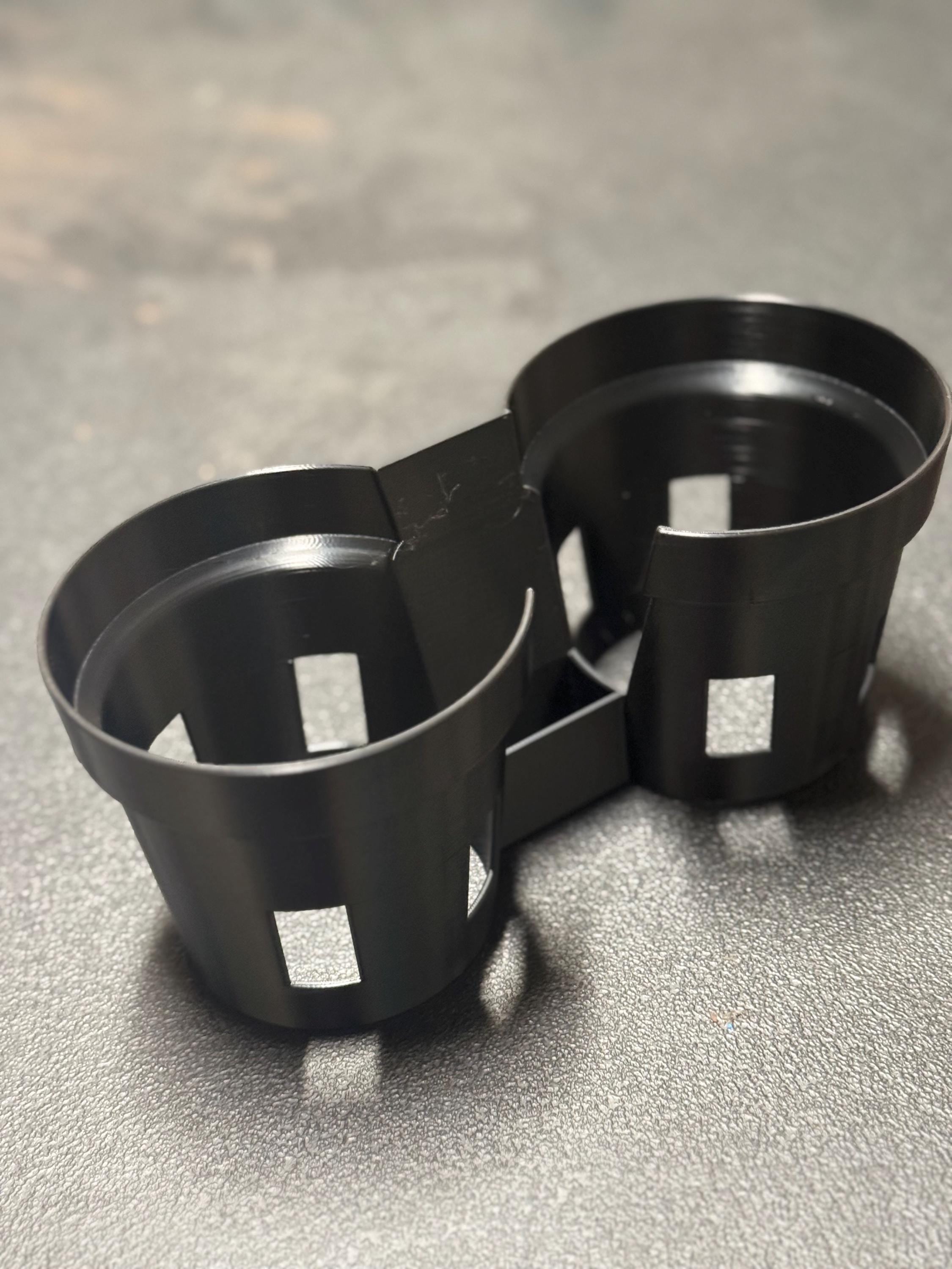 Porsche Cayenne 958 Dual Cup Holder Insert w/ Coin Pocket 2011–2018