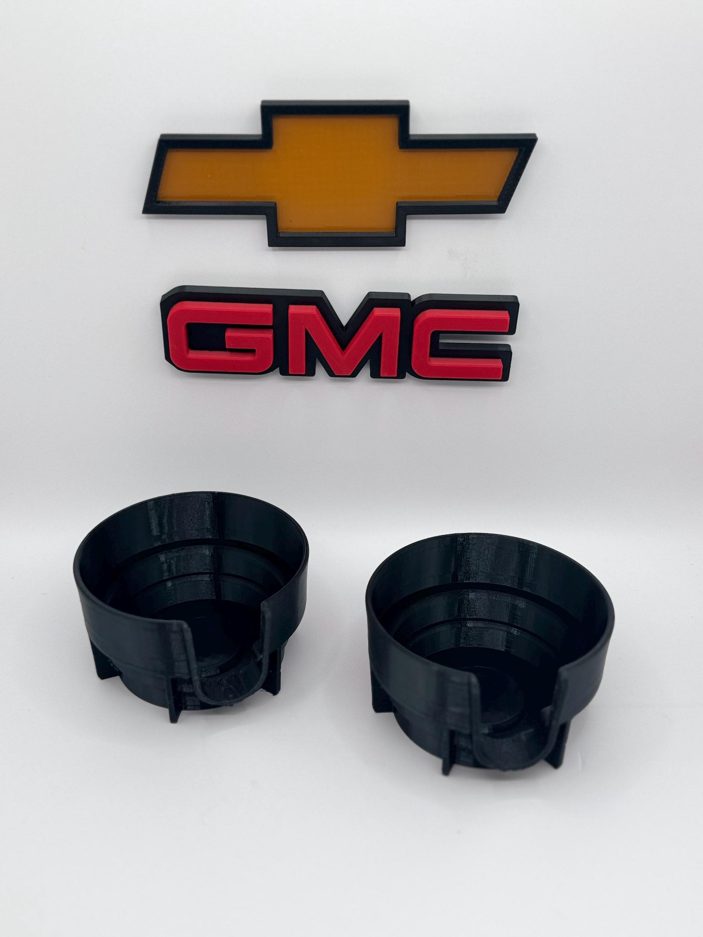 Chevrolet GMC Silverado Tahoe Yukon Sierra Front Cup Holder Inserts 1999- 2006 - Rubber TPU