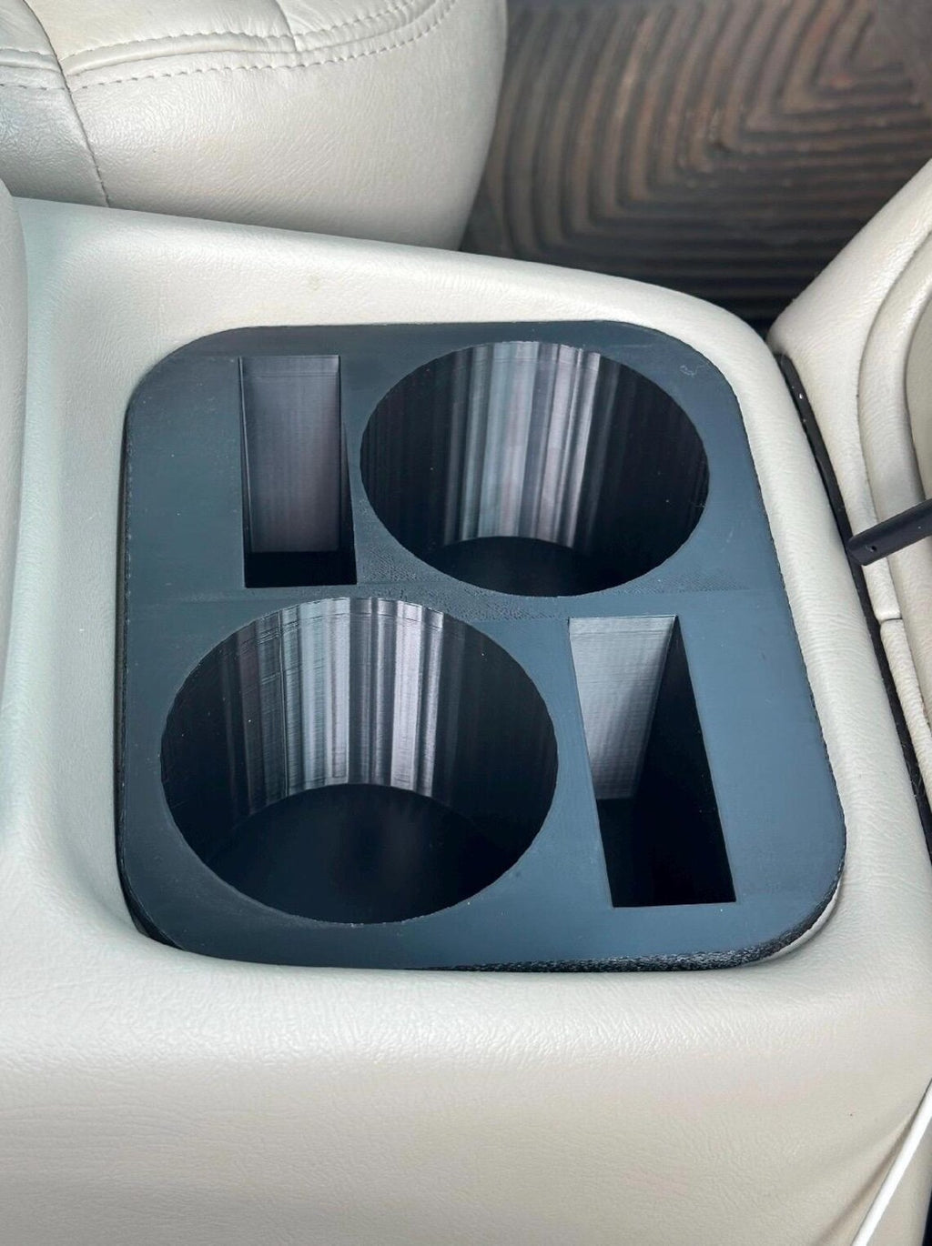 GMC Chevrolet 2000-2006 Tahoe Yukon Silverado Sierra Dual Cup Holder Phone Tray LARGER Bottles