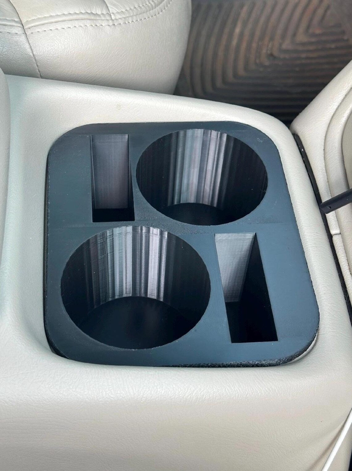 GMC Chevrolet 2000-2006 Tahoe Yukon Silverado Sierra Dual Cup Holder Phone Tray LARGER Bottles