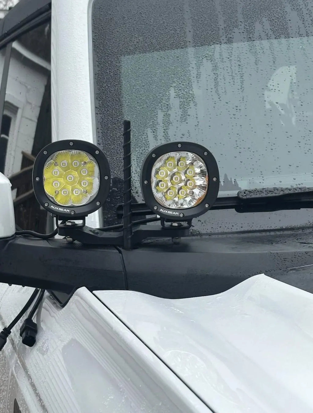 Ford Bronco 2021-2026 Gen 6 LED Dual Ditch Mounts Brackets - A Pillar  - Hardware Included