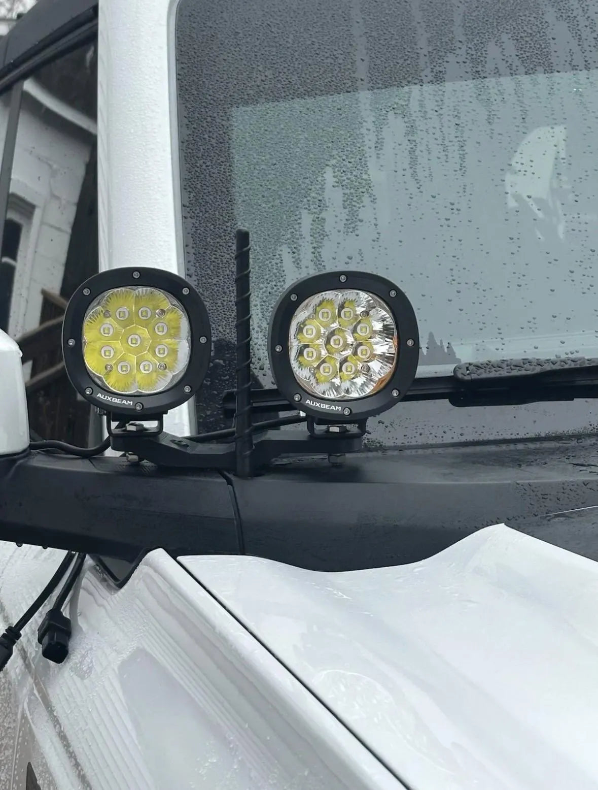 Ford Bronco 2021-2026 Gen 6 LED Dual Ditch Mounts Brackets - A Pillar  - Hardware Included