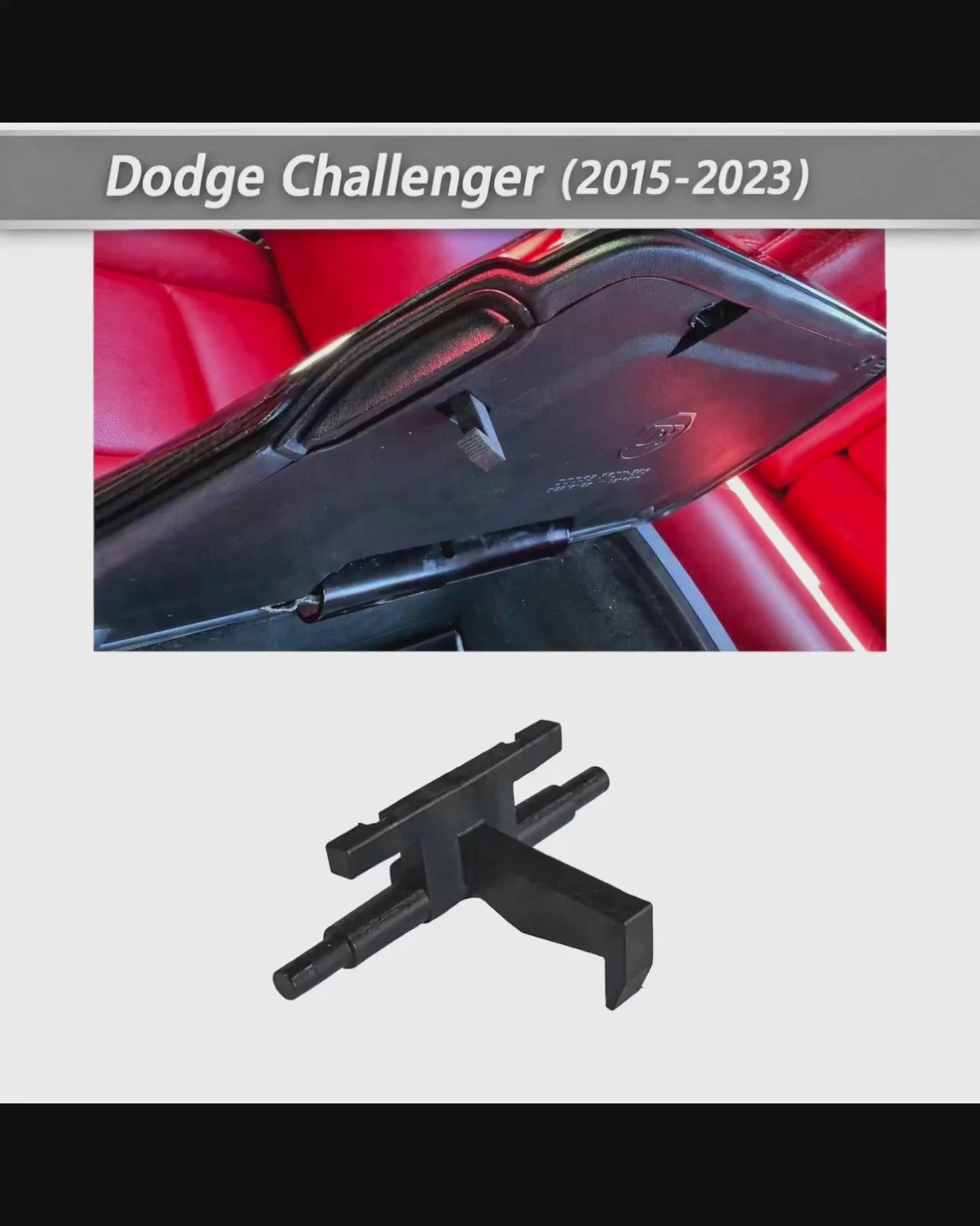 Dodge Challenger Center Console Armrest Latch Replacement 2015-2023 - Console Lid Repair