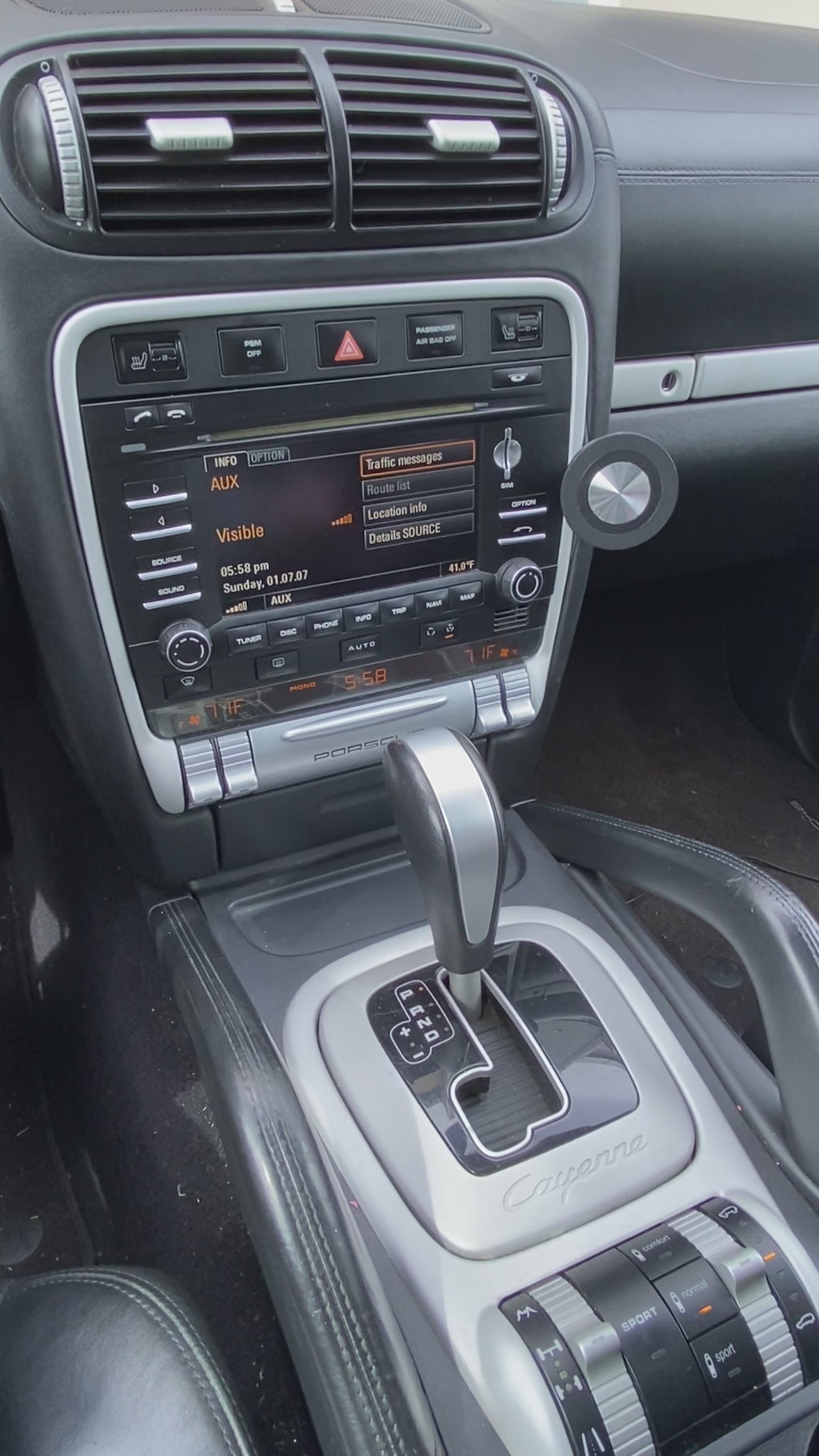 Porsche Cayenne 955 957 Dash Radio Phone Mount 2003–2010 - Mag Safe