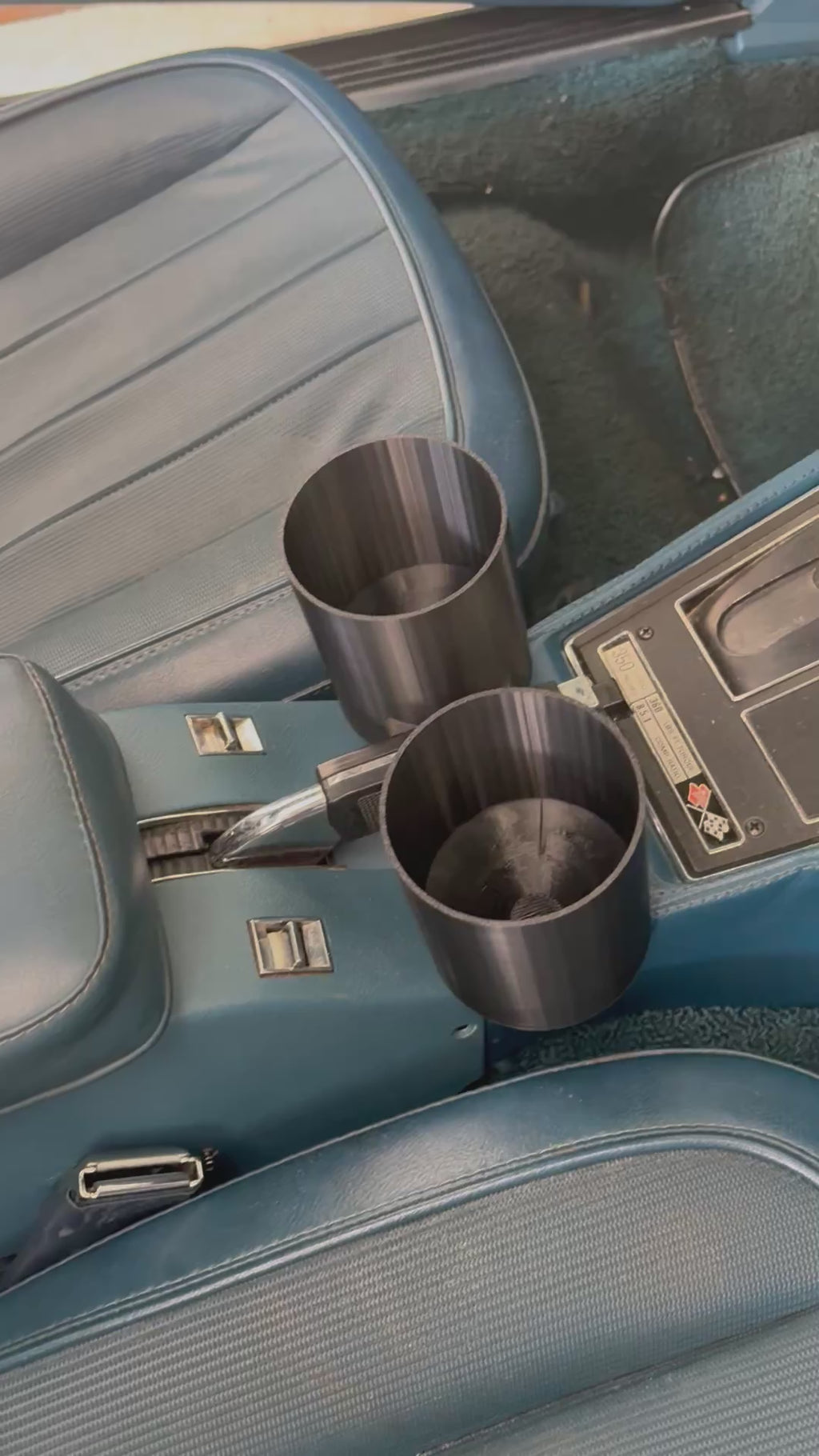 C3 Corvette Cup Holder Chevrolet Chevy Under E-brake - 1968 - 1982 reinforced