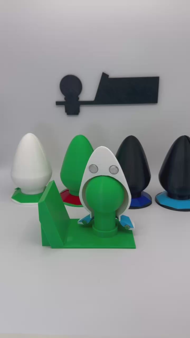 Butt Plug Trailer Hitch Ball Magnetic Cover - for 54mm Ball - ABS - Gag Gift for Truck