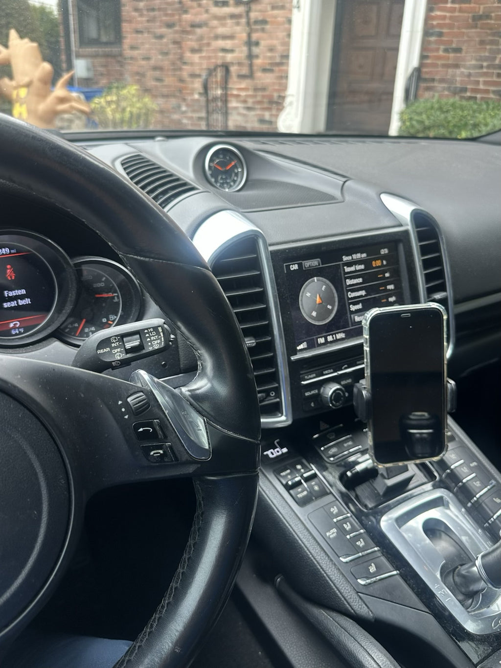 Porsche Cayenne 958 - 2011-2014 - Ash Tray Phone Mount – Replaces Ashtray - 17mm ball