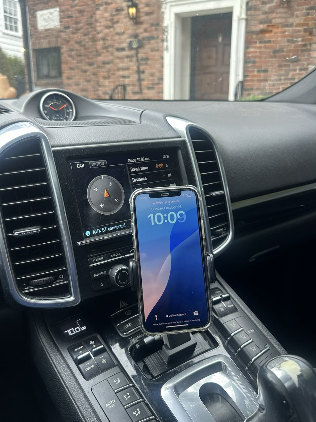 Porsche Cayenne 958 - 2011-2014 - Ash Tray Phone Mount – Replaces Ashtray - 17mm ball